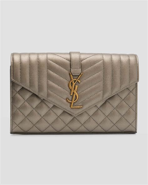 ysl tri-quilted wallet on chain|envelope triquilt ysl wallet.